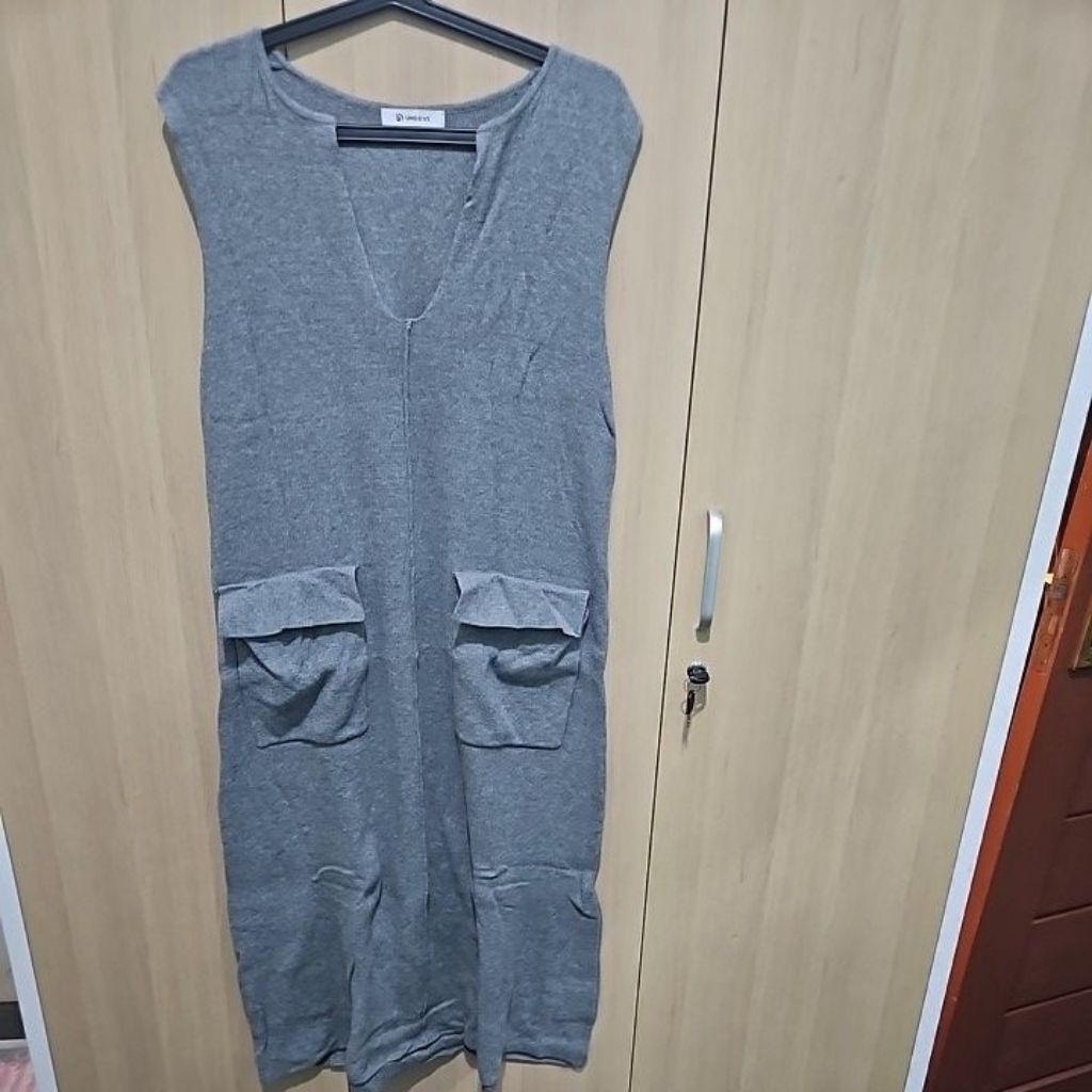 Dress knit tunik long vest