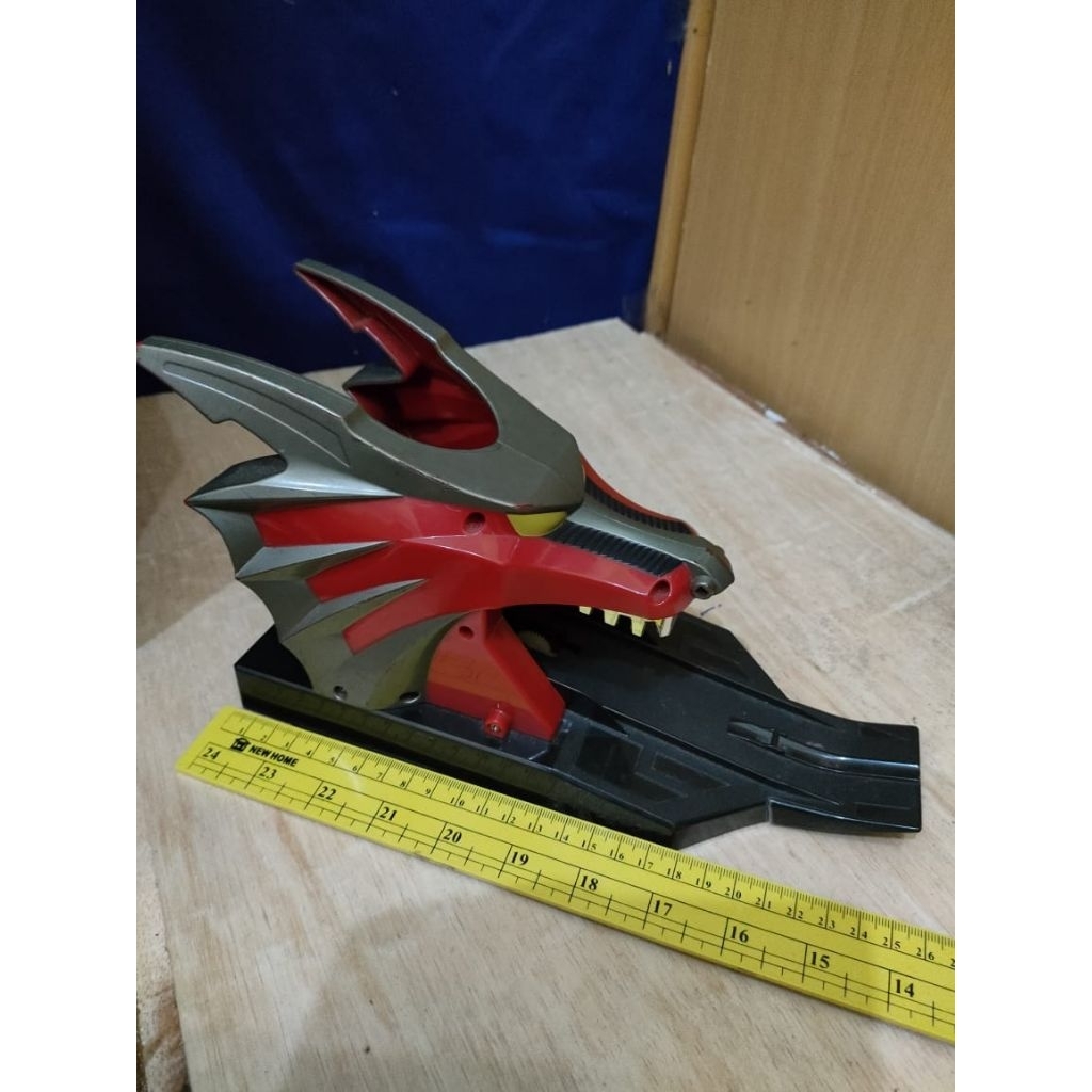 Mainan Kamen Rider Ryuki Spiral Shooter Bike Launcher Motor Dragreder Bandai Original Elektrik Off