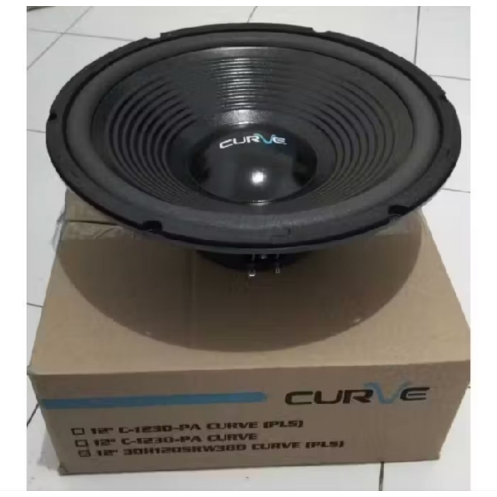 Speaker 12 Inch (Paking Kayu) Woofer Curve 350 Watt Curve 12 Inch Woofer SRW 38B Curve Pro 12 Inch