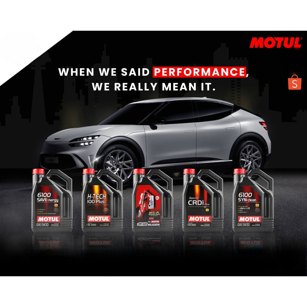 Oli Mesin Motul Hitech 100 4 Ltr 4000 mL Fully Synthetic 5W-30 Asli API SG ILSAC GF-6A Modern Gasoli
