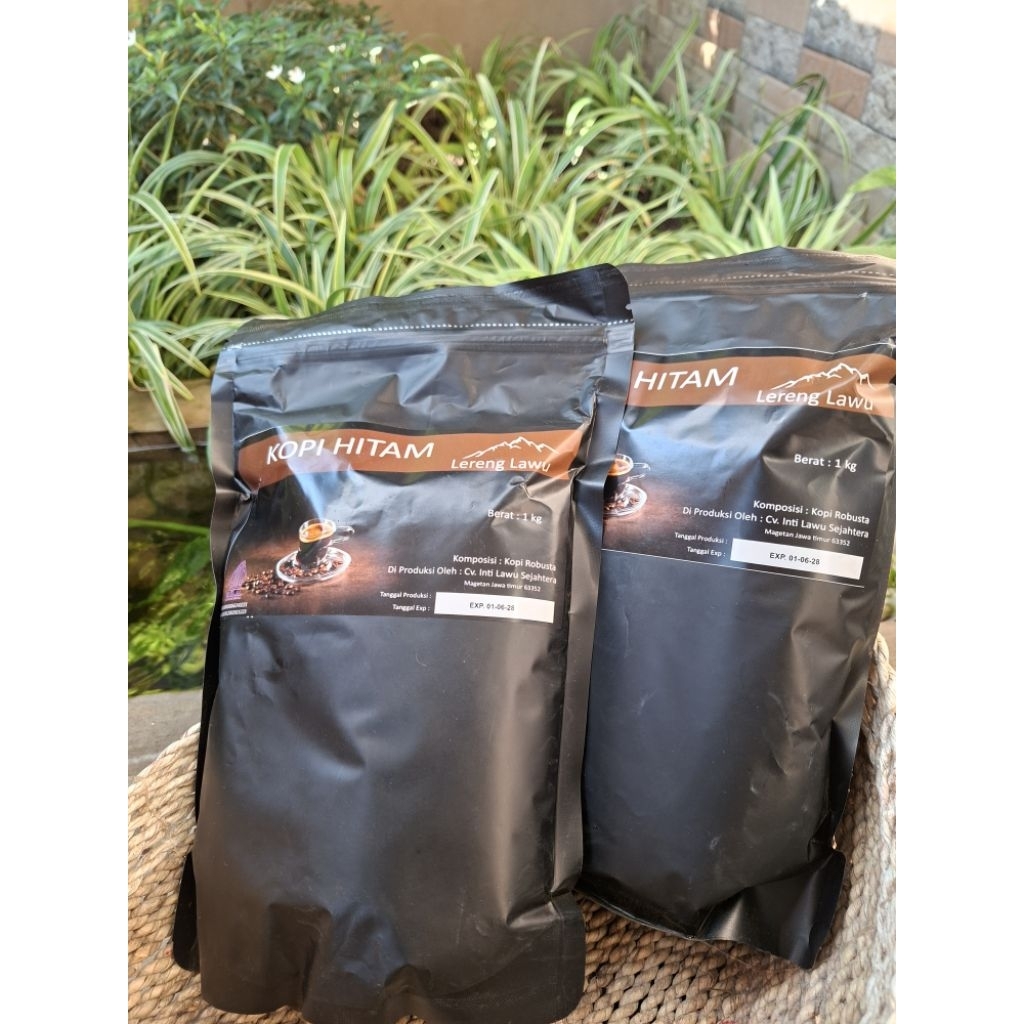 kopi hitam lereng lawu ( robusta )
