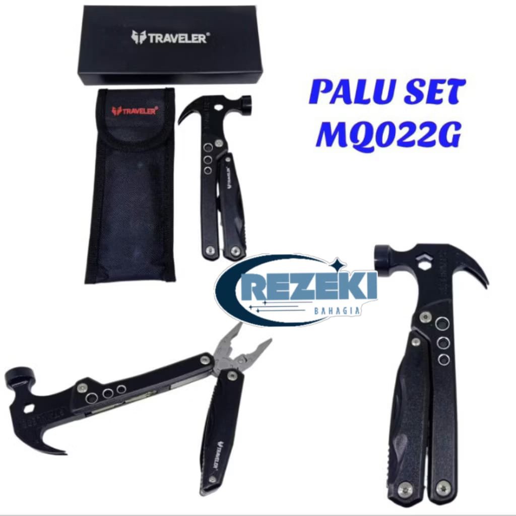 PALU MULTIFUNGSI/Palu Tang Lipat Multifunctional Axe Hammer Survival Tools/alat multifungsi/palu mul