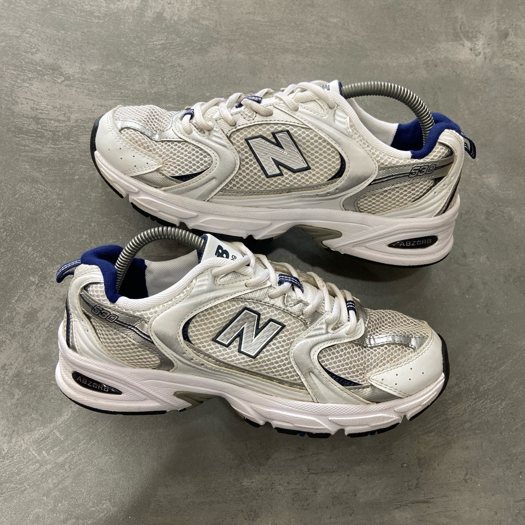 [Size 41.5] Rare New Balance 530 White Natural Indigo (MR530SG) Second Original Kondisi Mulus Nominu