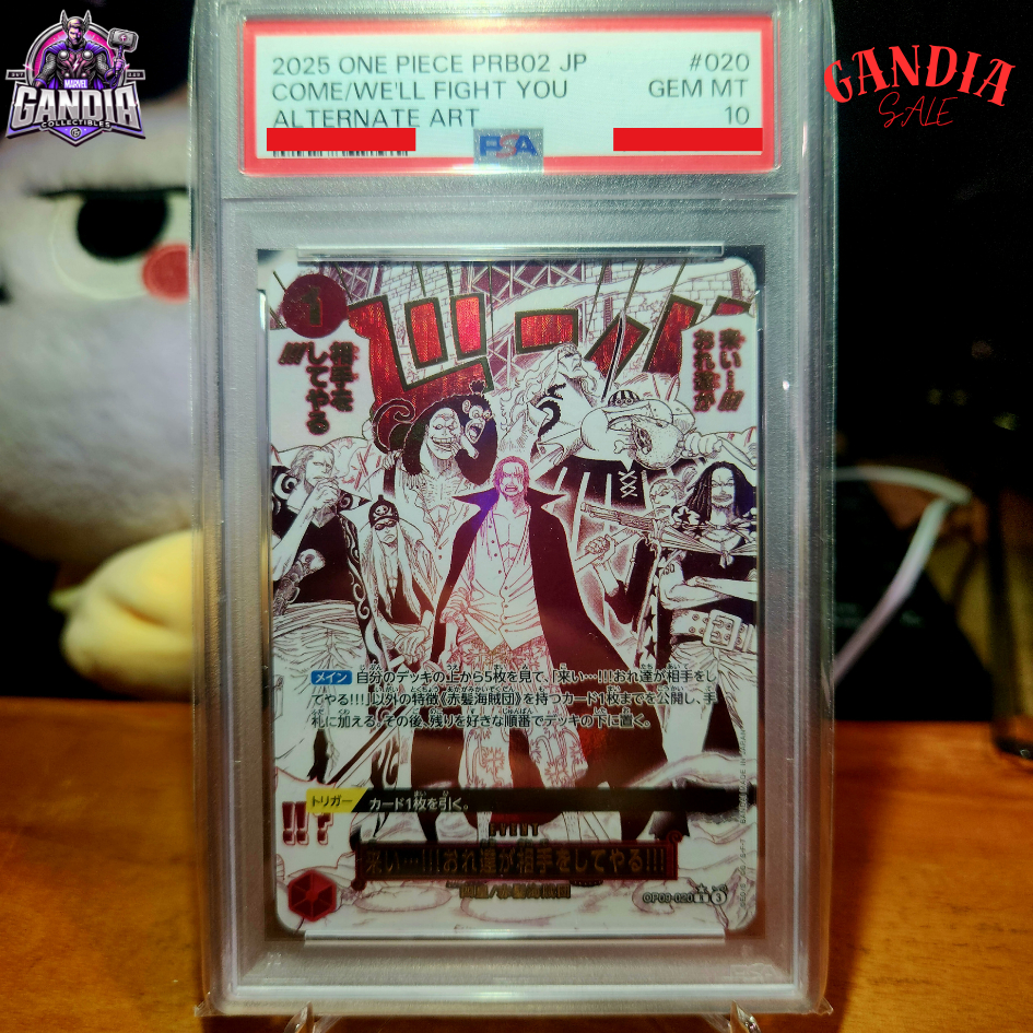 PSA 10 Come On We'll Fight You OP09-020 Shanks The Best Vol.2 ONE PIECE Card