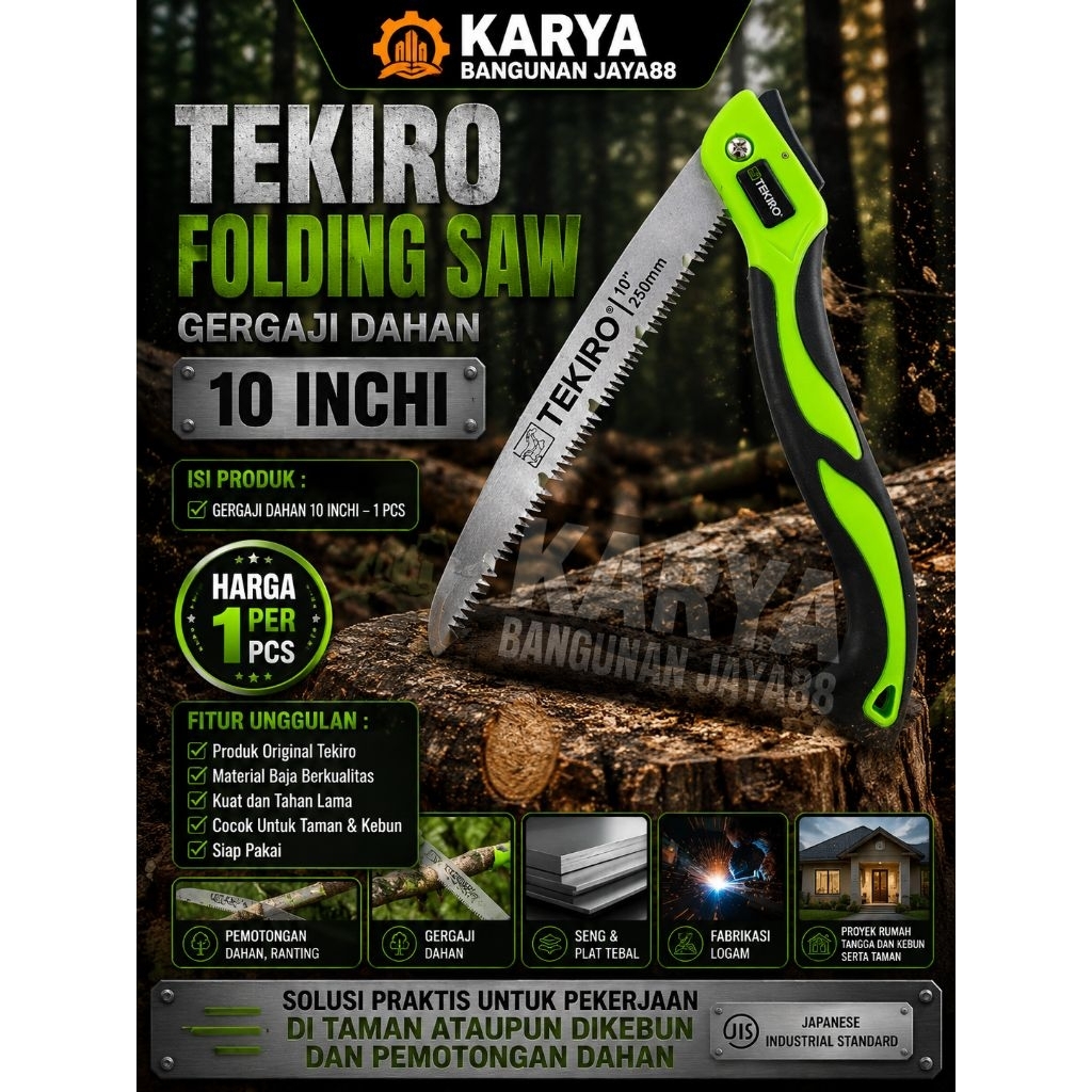 Gergaji Lipat Tekiro - Gergaji Lipat Camel - Gergaji Bambu - Gergaji Bambu Soligen - Folding Saw - G