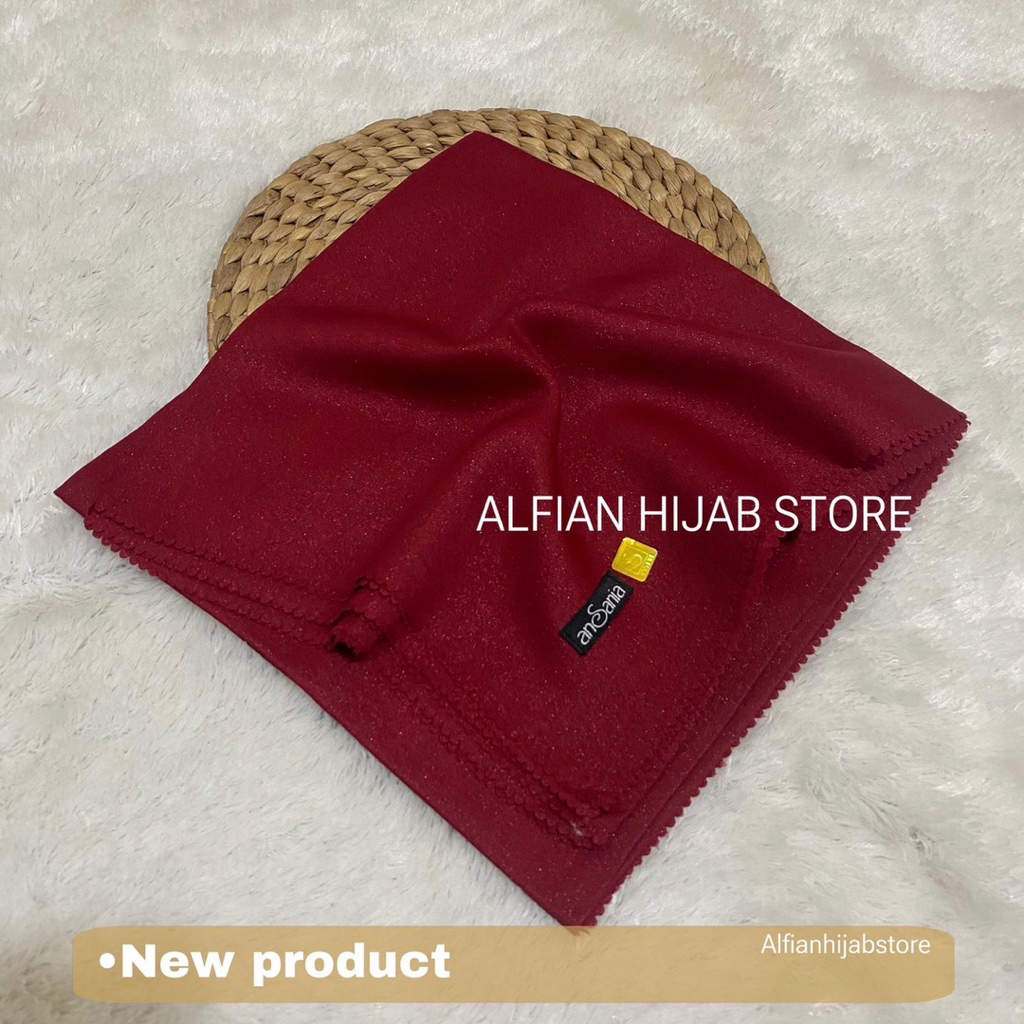 hijab shinar segiempat ansania LC 110x110/shinar ansania/kerudung hijab segi empat shinar glamor/Shi