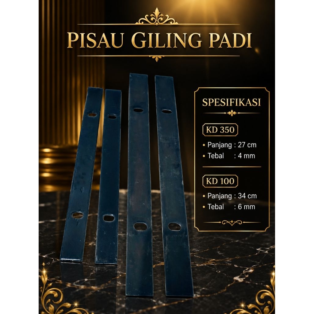 pisau giling padi KD 350 dan KD 100 1set isi 2