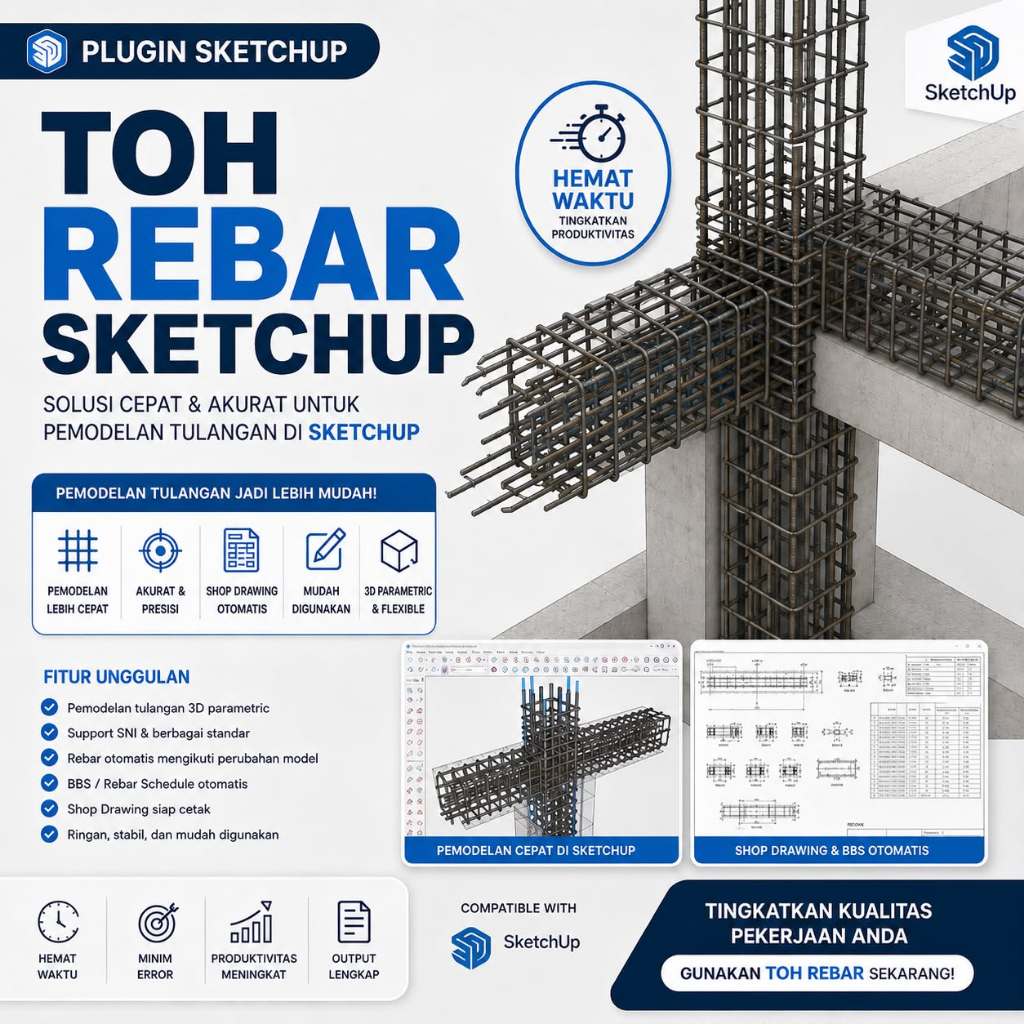 PLUGIN TOH REBAR SKETCHUP
