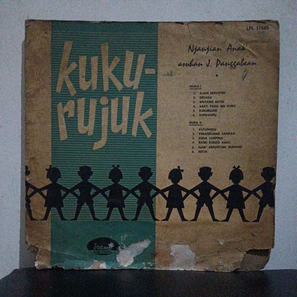 Vinyl Piringan Hitam 12 inch KukuRujuk - Njanjian Anak2 Asuhan J. Panggabean