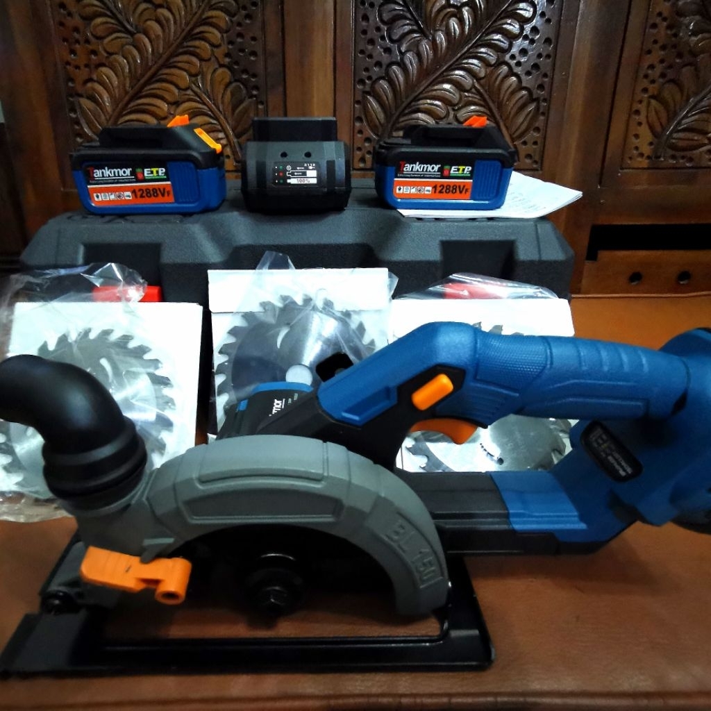 Circular Saw Gergaji Tankmor Cordless 6 Inch