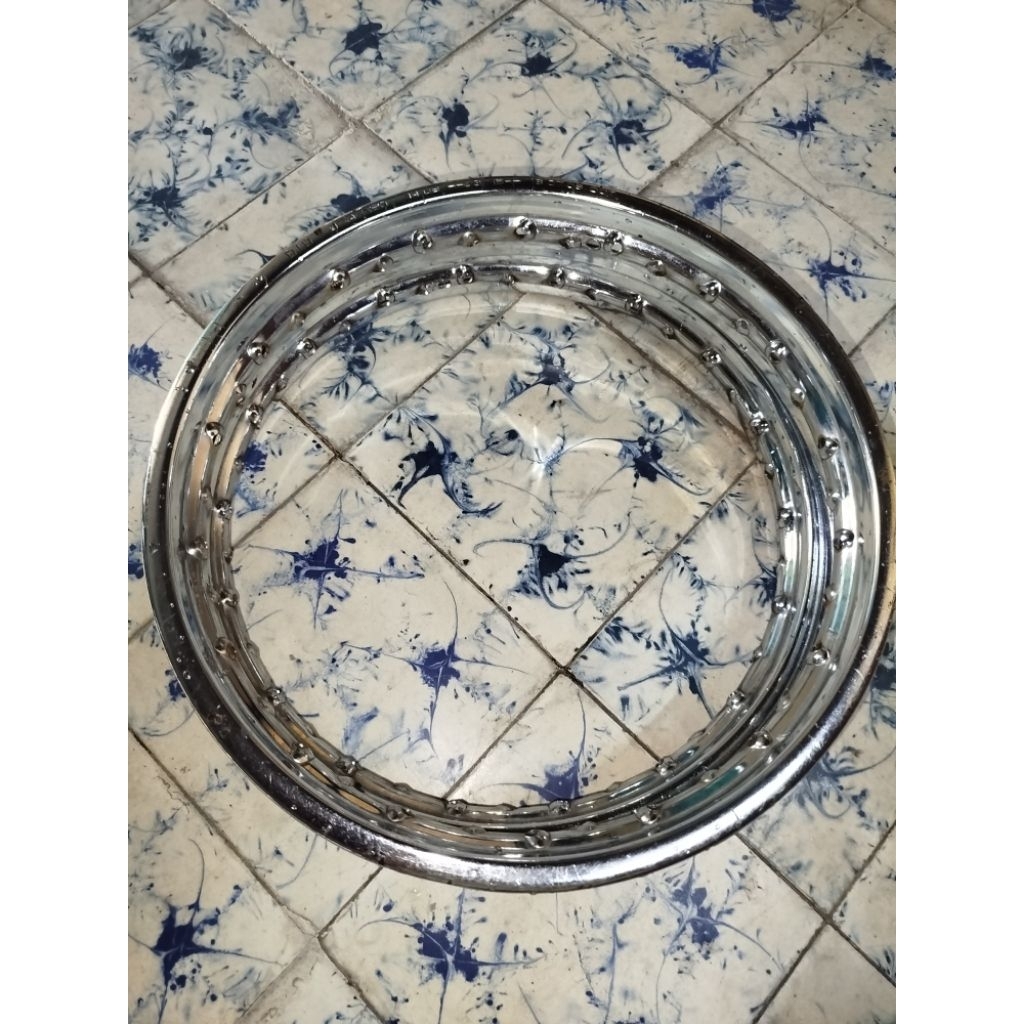 Pelek Peleg Velg DID besi Chrome ring 14 Sepasang 1 Paket Depan Belakang ukuran 140 160 Original Sta