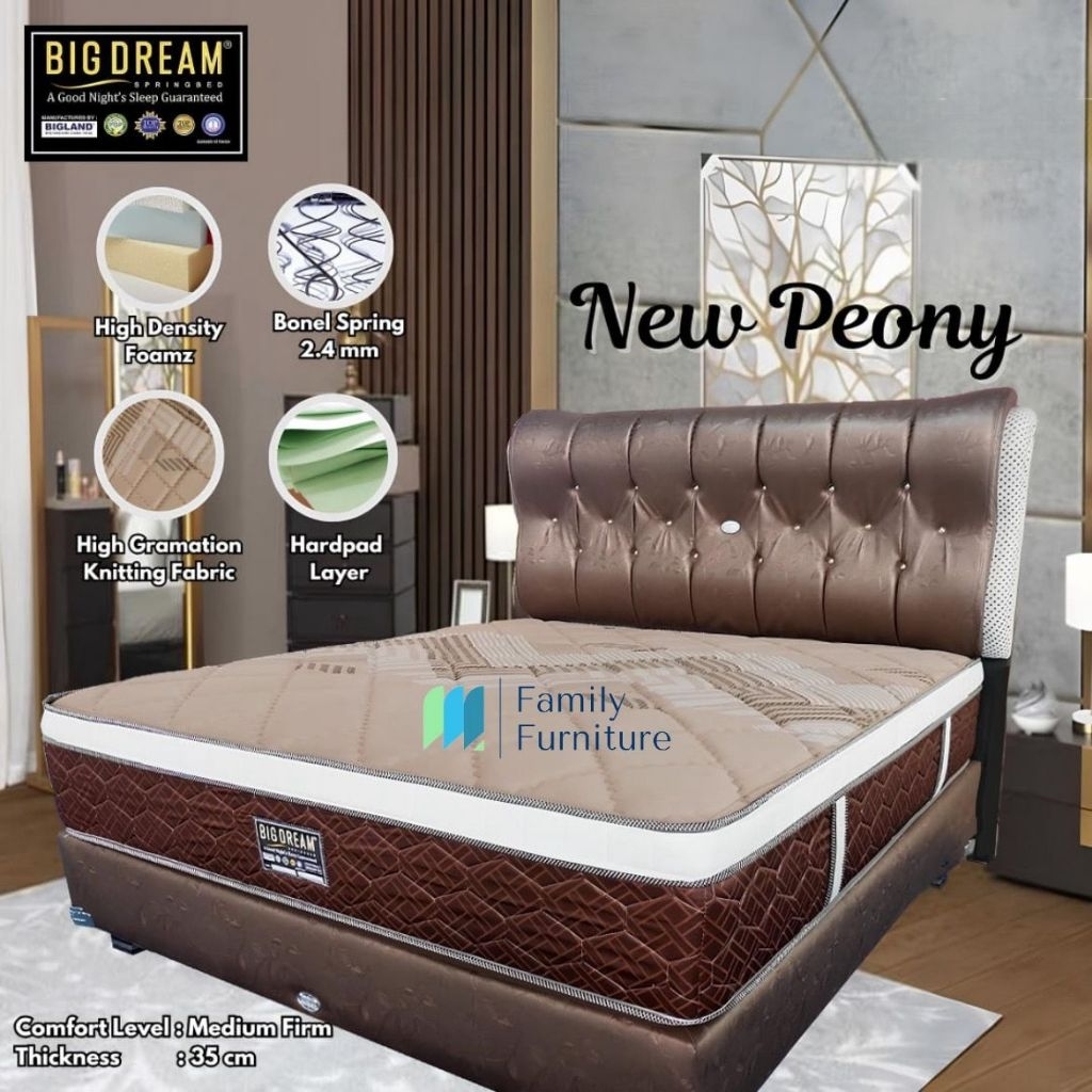 Springbed Bigland type New Peony (MATRAS ONLY) - 100x200 (E. UUS)