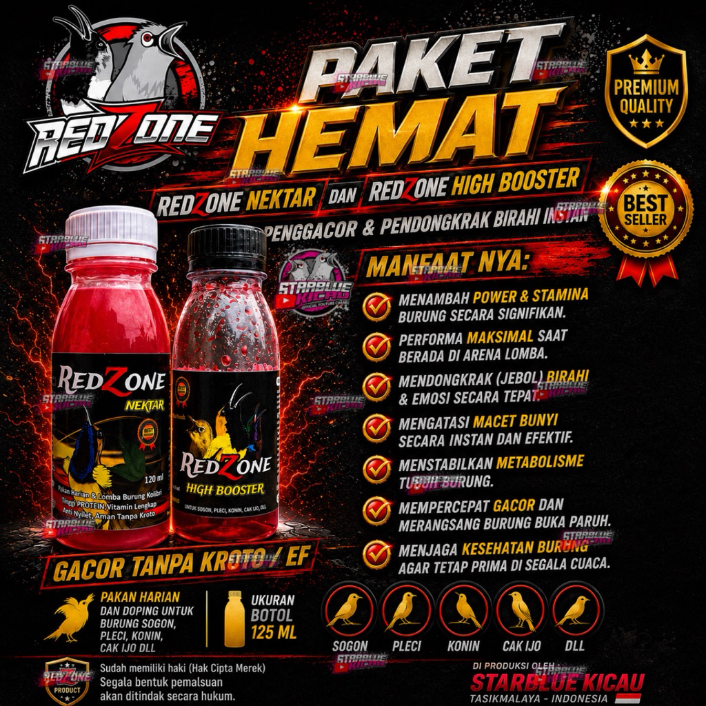 PAKET HEMAT | NEKTAR HARIAN DAN DOPING SOGON, KONIN, PLECI
