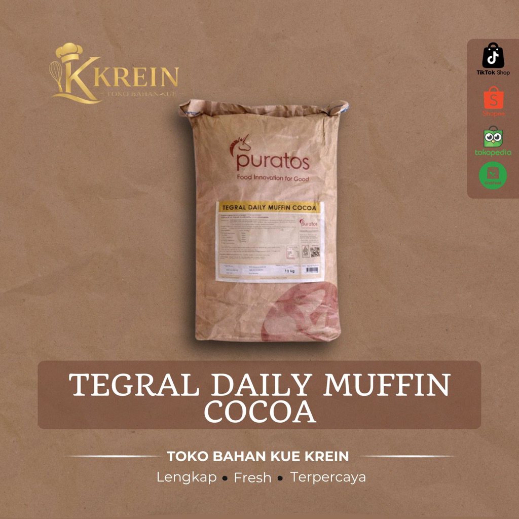 Puratos Tegral Daily Muffin Cocoa/ Tepung Mix untuk Muffin Coklat - Repack