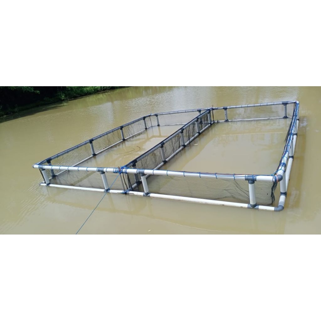 Keramba Ikan Jaring RK Double | Waring Ikan Kolam Budidaya Lele Nila Gurame