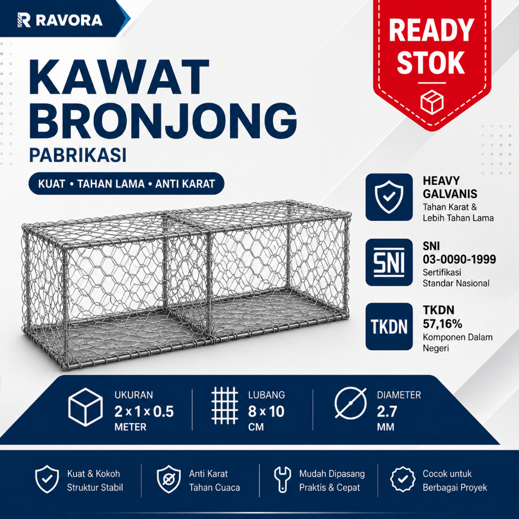 Kawat Bronjong Galvanis Pabrikasi