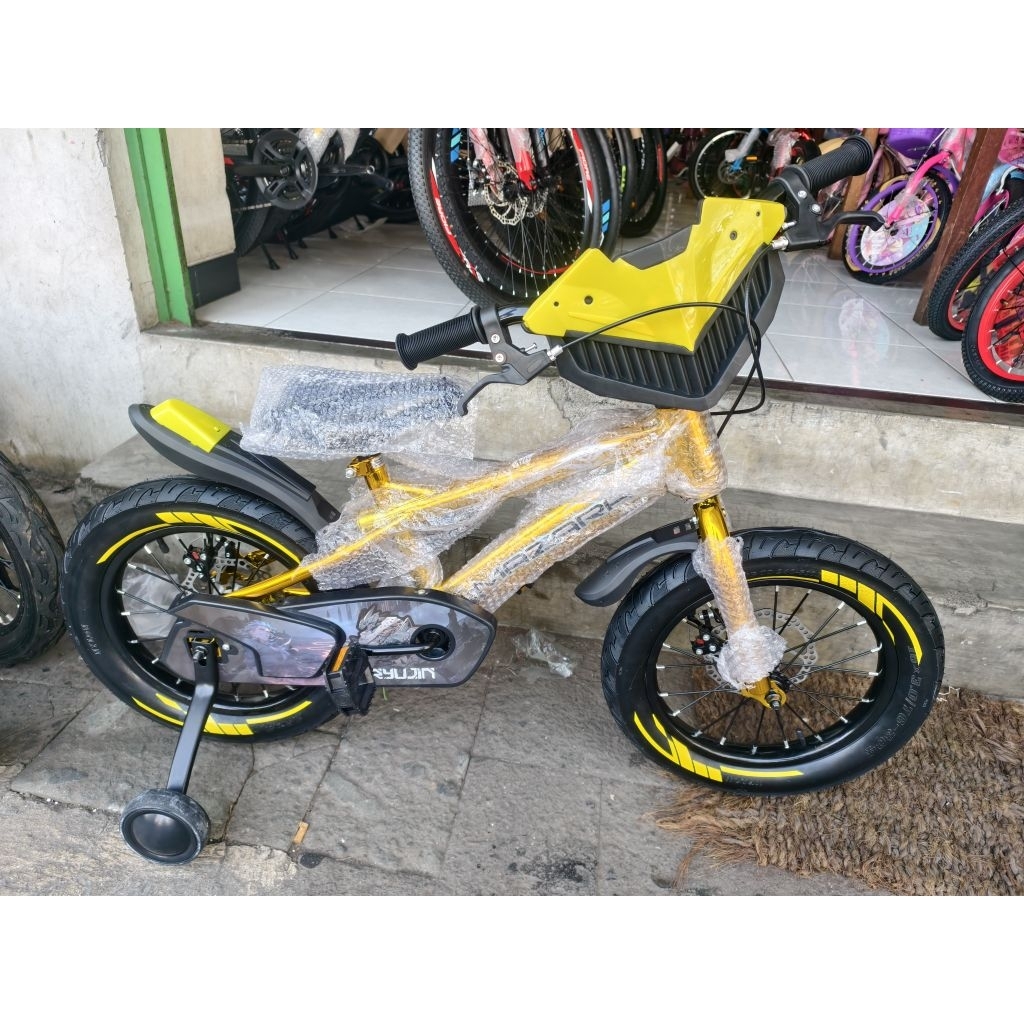 SEPEDA BMX 16 MAZARA REM CAKRAM BAN 3.0+ RODA SAMPING