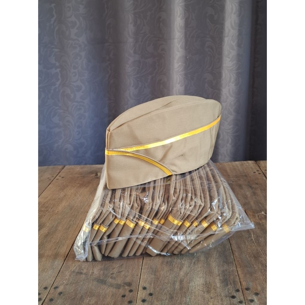 TOPI MUTZ PNS PRIA 20 PCS / 1 KODI PITA KUNING