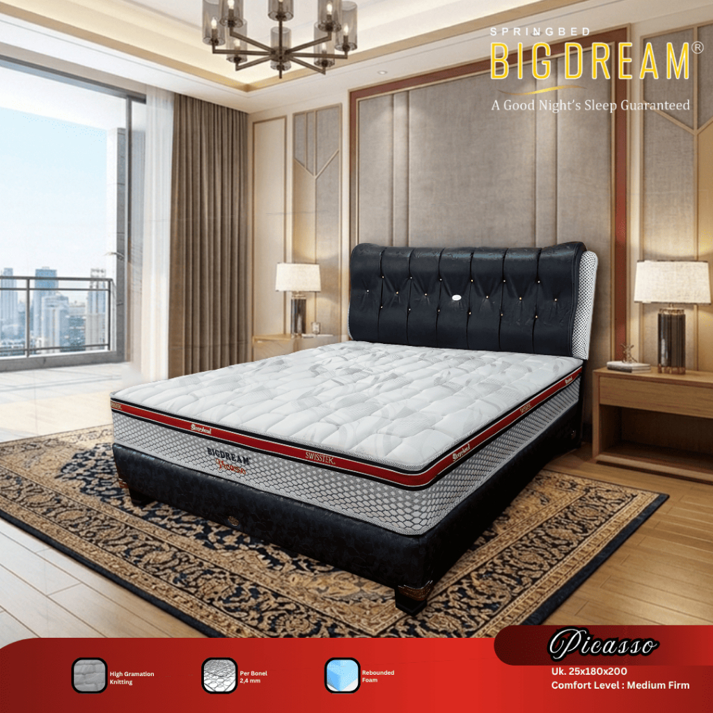 SPRINGBED BIGLAND PICASSO 180X200 (MATRAS ONLY)