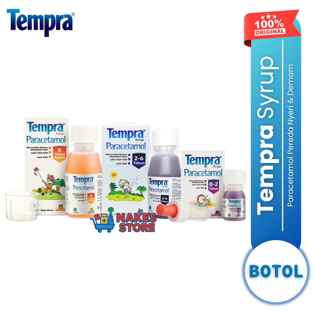 OFFICIAL STORE - Tempra Paracetamol Drop Sirup Pereda Demam Nyeri Bayi 0 Tahun