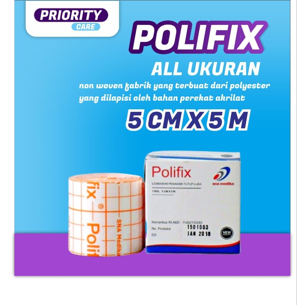polifix 5 cm plester putih perban putih, perban kertas