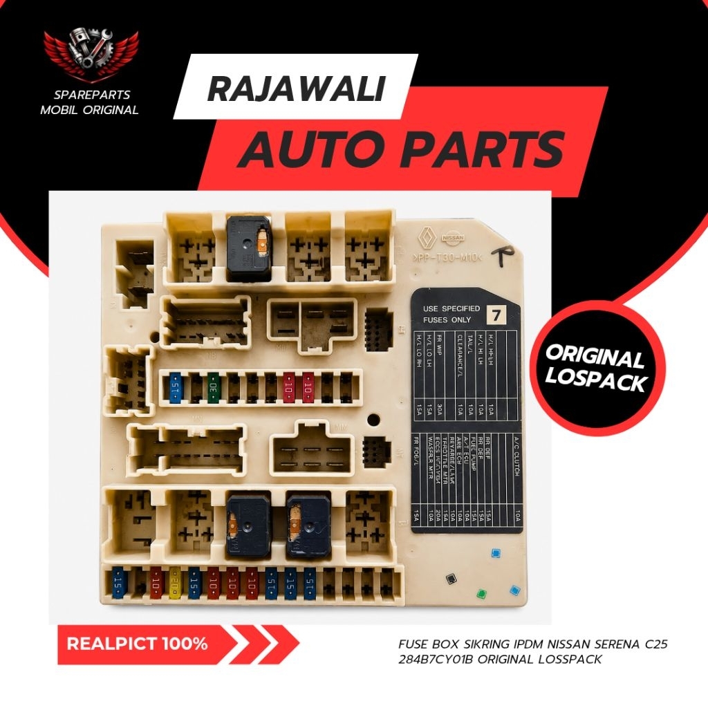 FUSE BOX SIKRING IPDM NISSAN SERENA C25 284B7CY01B ORIGINAL LOSSPACK