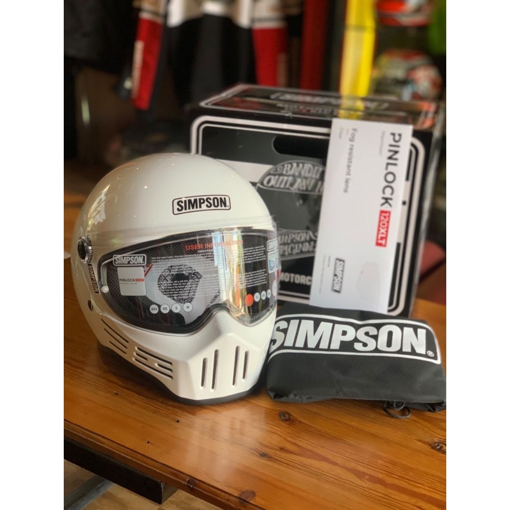 HELM SIMPSON M30 M 30 WHITE GLOSS ORIGINAL