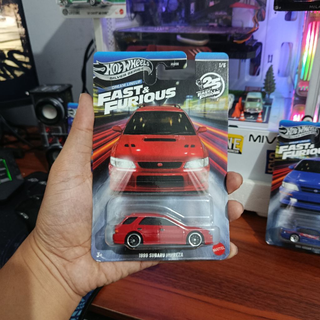 Hot Wheels Subaru Impreza Fast and Furious - Silver Series