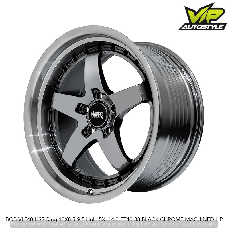 Velg Mobil HSR BOB R18 Lubang 5 Alloy 18 Inch 85/95 5x114,3 40/38 Untuk Innova HRV Creta Stargazer