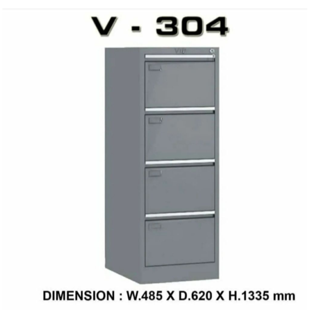 Filling cabinet VIP V 304 filling cabinet besi 4 laci