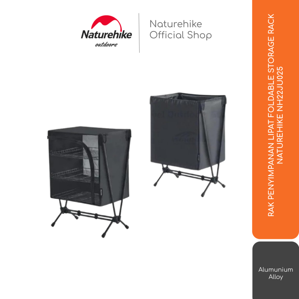 RAK PENYIMPANAN LIPAT FOLDABLE STORAGE RACK CAMPING GLAMPING NATUREHIKE NH22JU025