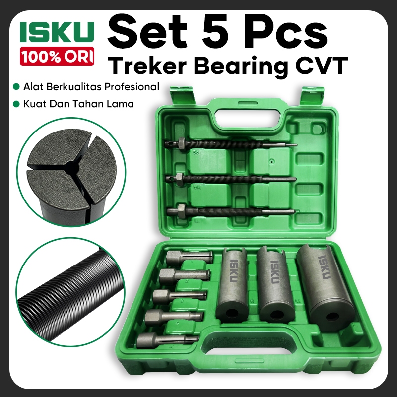 ISKU Treker Bearing Puller Set 5 Pcs 9-23mm dan Treker Magnet No 3 4 9 Motor Honda Yamaha Suzuki Kaw