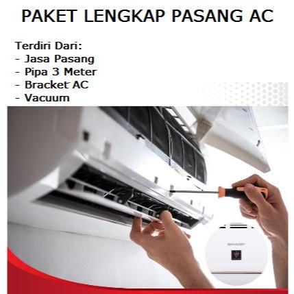 Paket Pasang AC 1 pk Kebawah