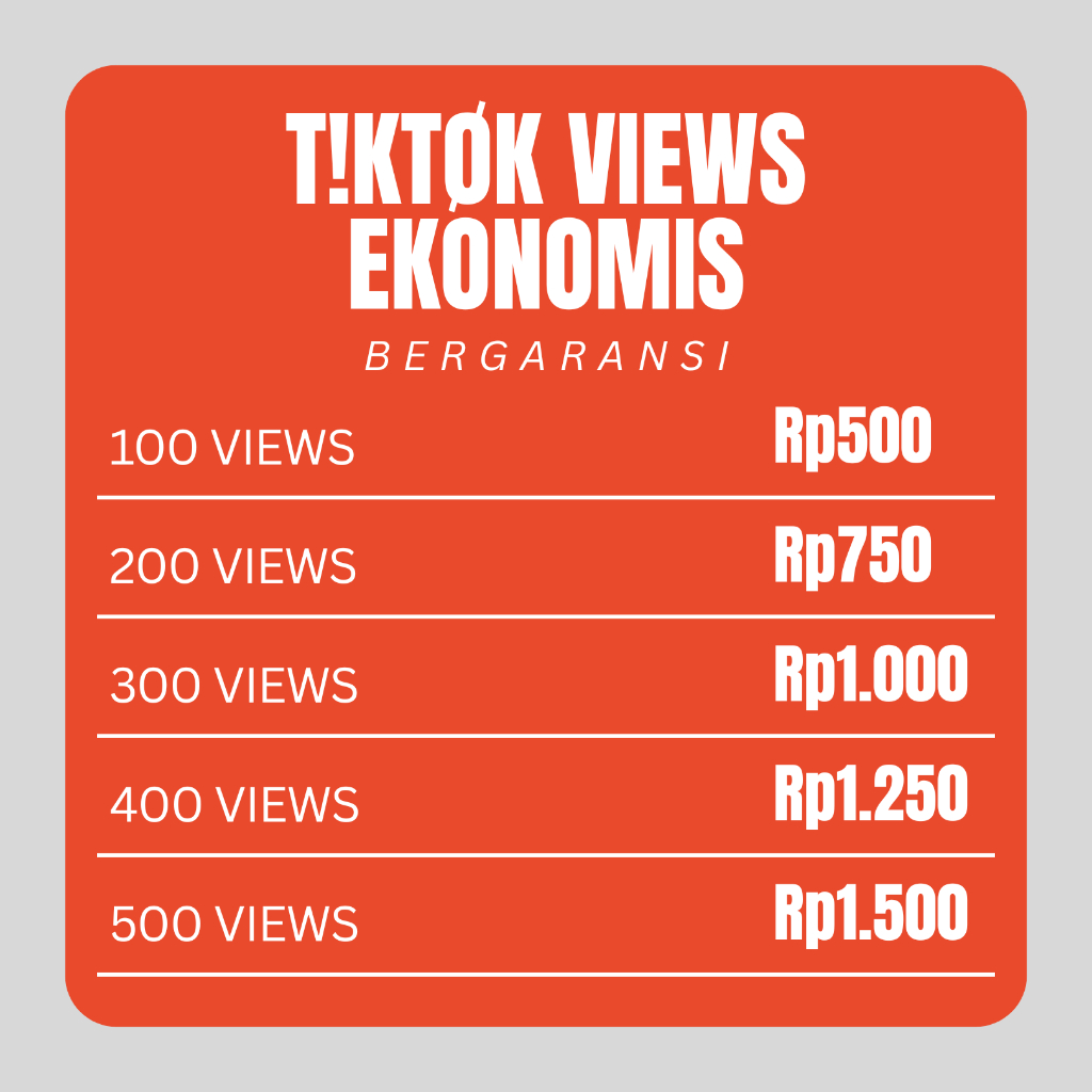 Paket Tiktok Ekonomis View Meningkatkan Popularitas - Aurorasmm