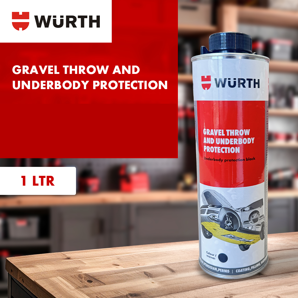 Wurth Gravel Throw and Underbody Protection | Perlindungan Kolong Mobil Anti Karat - 1 L