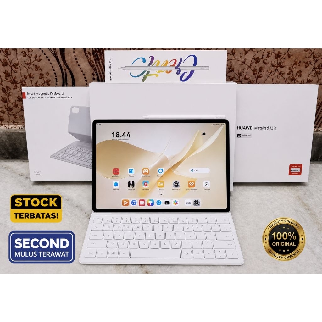Huawei matepad 12x 2026 12/256 fullset second original murah