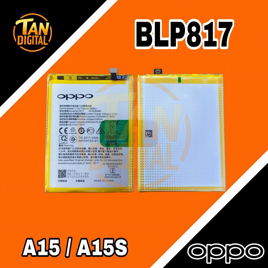 BATERAI BLP817 OPPO A15 / OPPO A15S
