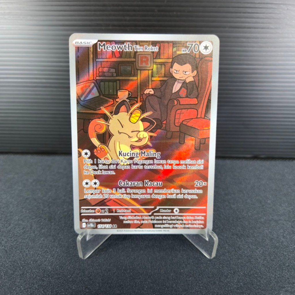 Meowth Tim Roket AR 154/138 IDN