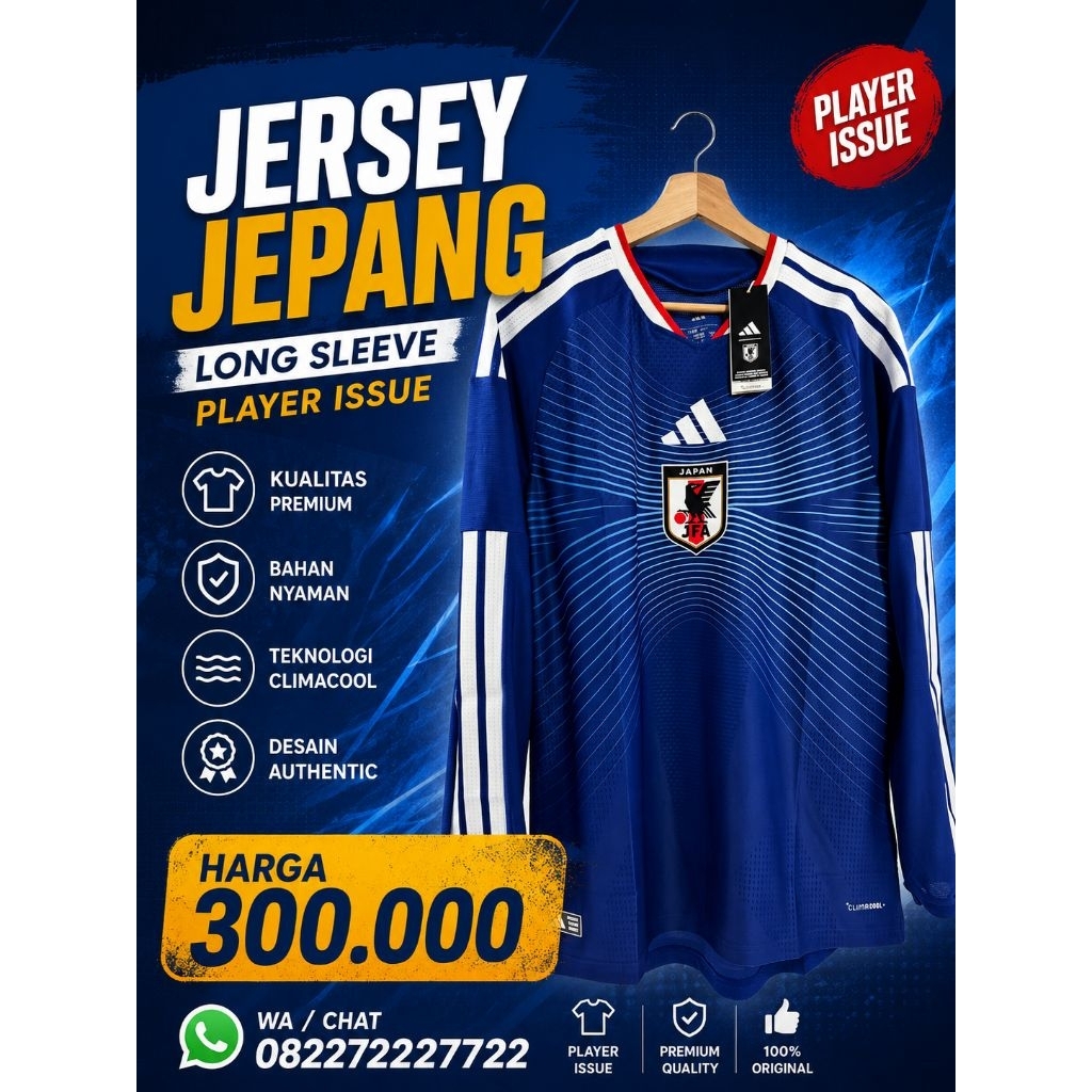 JERSEY JEPANG PLAYER ISSUE LONG SLEVE PANJANG