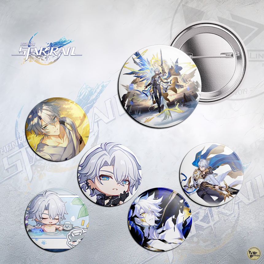 Pin Badge Metal Bros Aluminium KARAKTER PHAINON HONKAI STAR RAIL Accessories Premium Waterproof 44mm