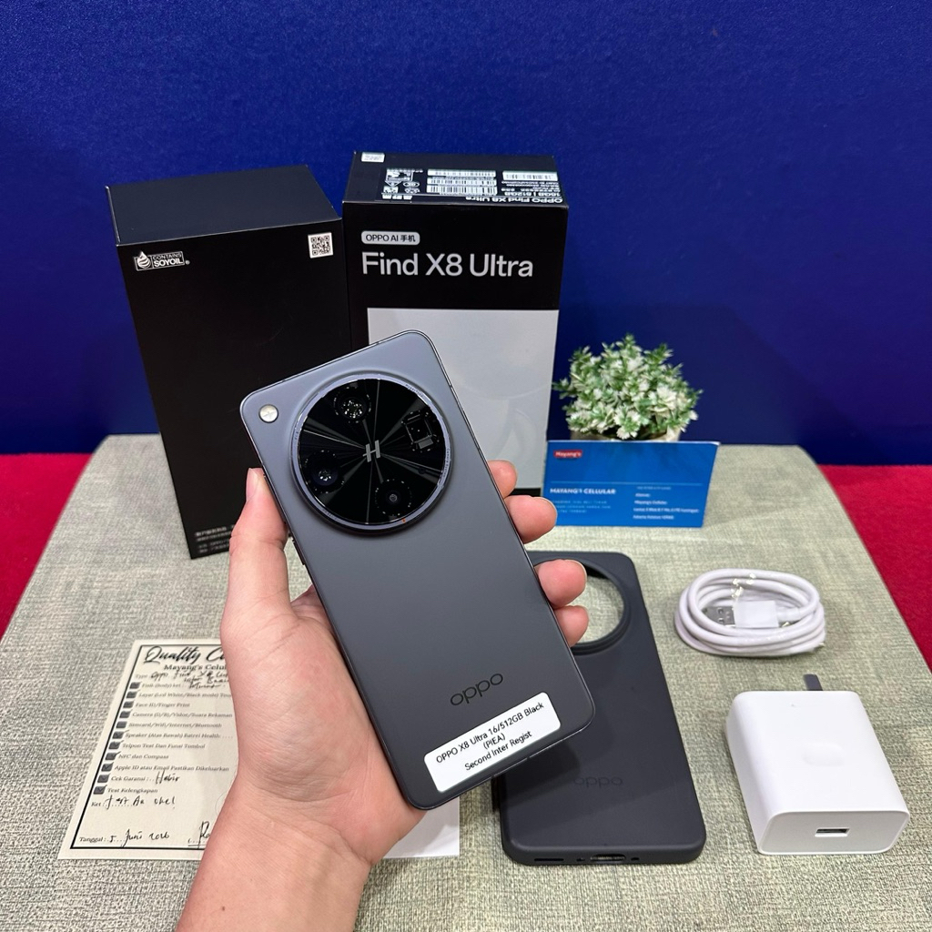 Oppo Find X8 Ultra 16/512GB Second Fullset Original  | Garansi inter sudah regis cukai