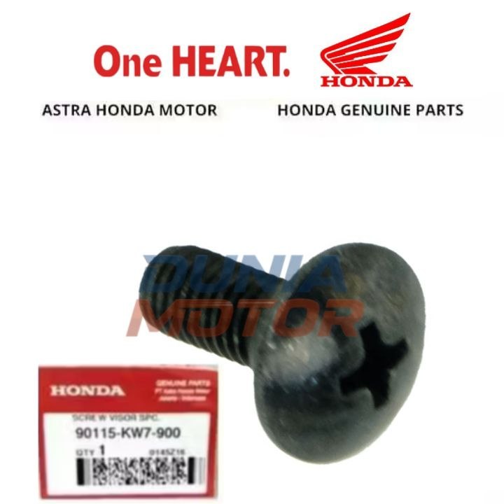 Baut Mur Screw Obeng Plus Ples Visor Motor Supra X 125 Injection BeAT FI CBS K25A 90115KW7900 90115-