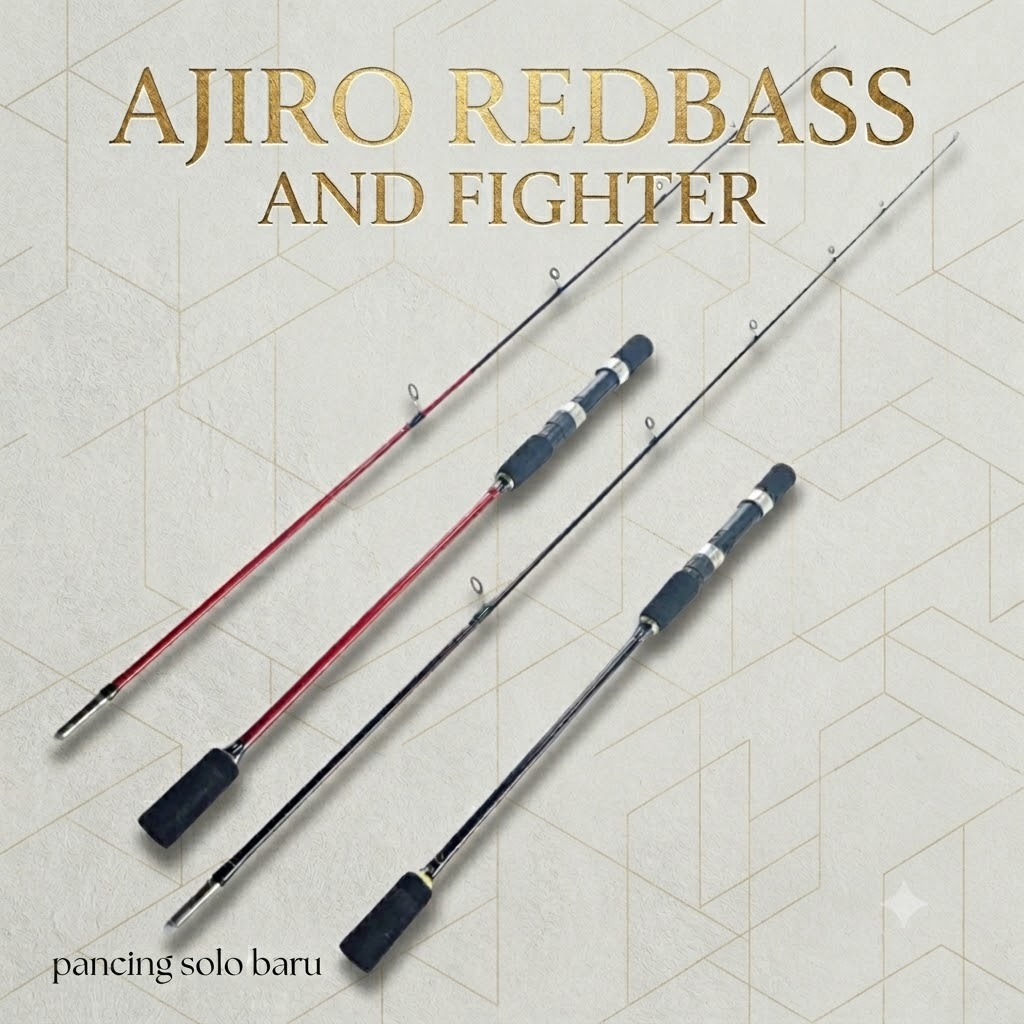 SET PANCING JIGGING JORAN PANCING AJIRO REDBASS FIGHTER 150 165 180 JORAN LAUT SOLID