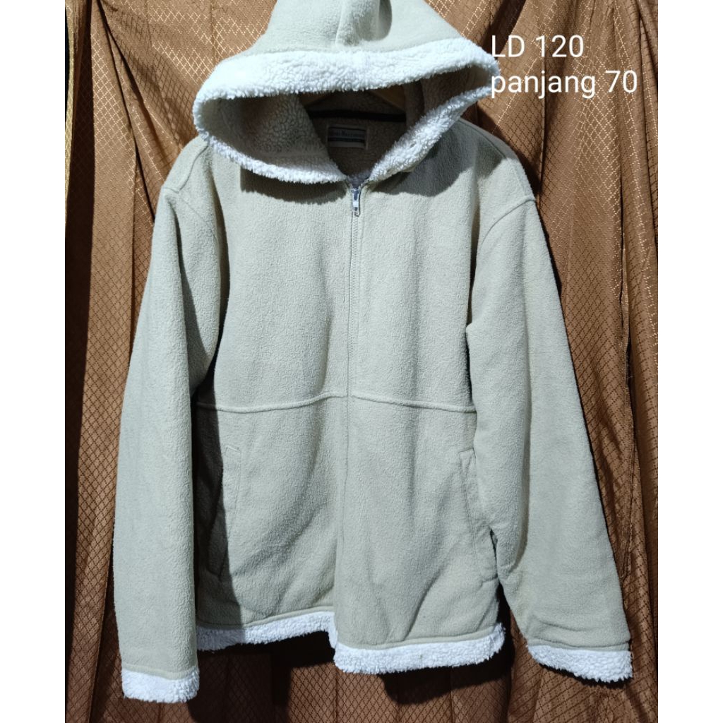 jaket polartech cream jaket winter polar cream jaket musim dingin polar cream jaket polar sherpa cre