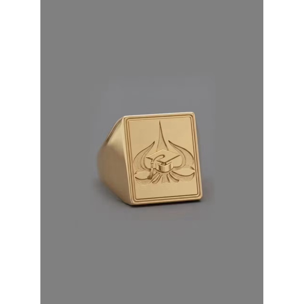 cincin signet gold custom design