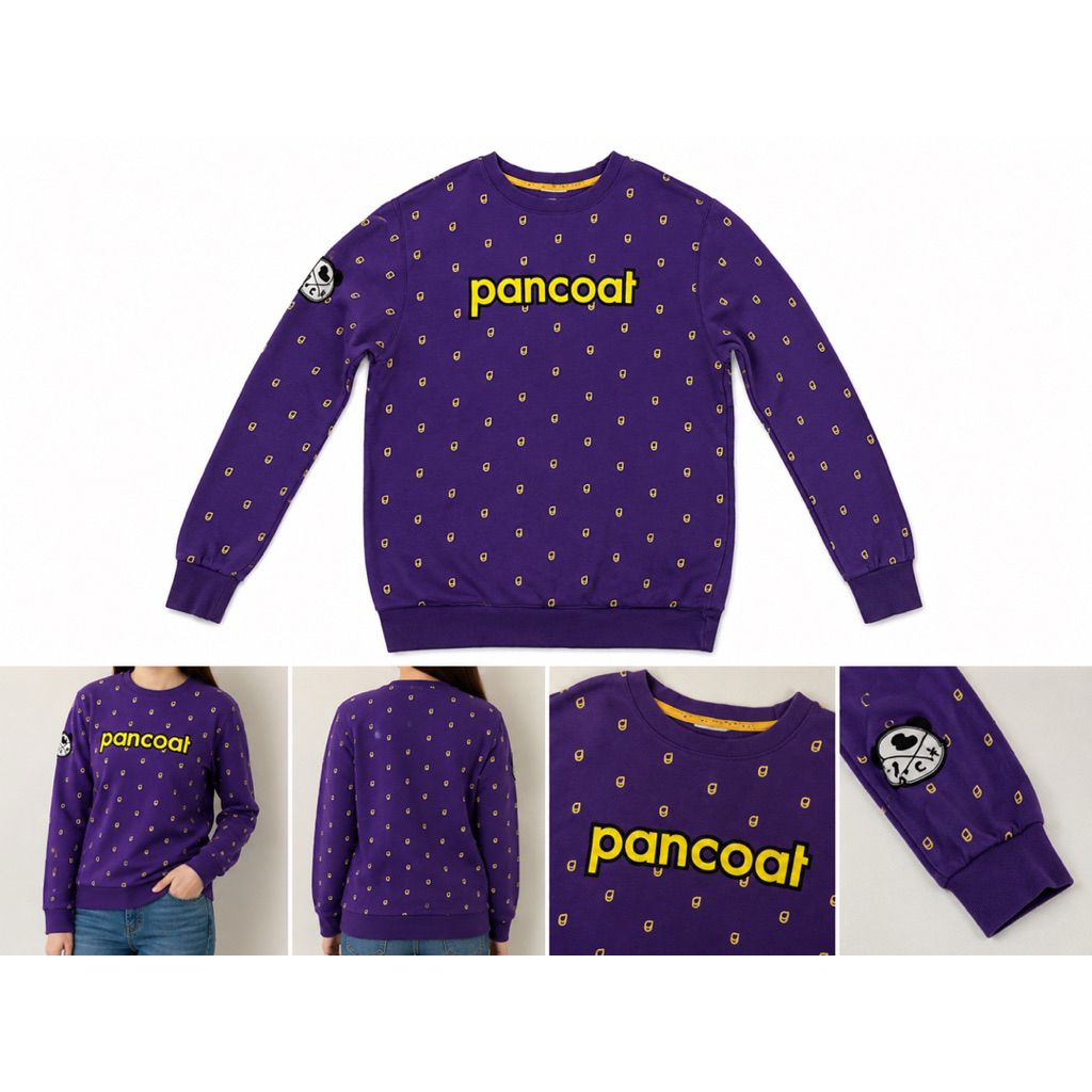 Sweater Pancoat Equipment Ungu Original Crewneck Casual Unisex