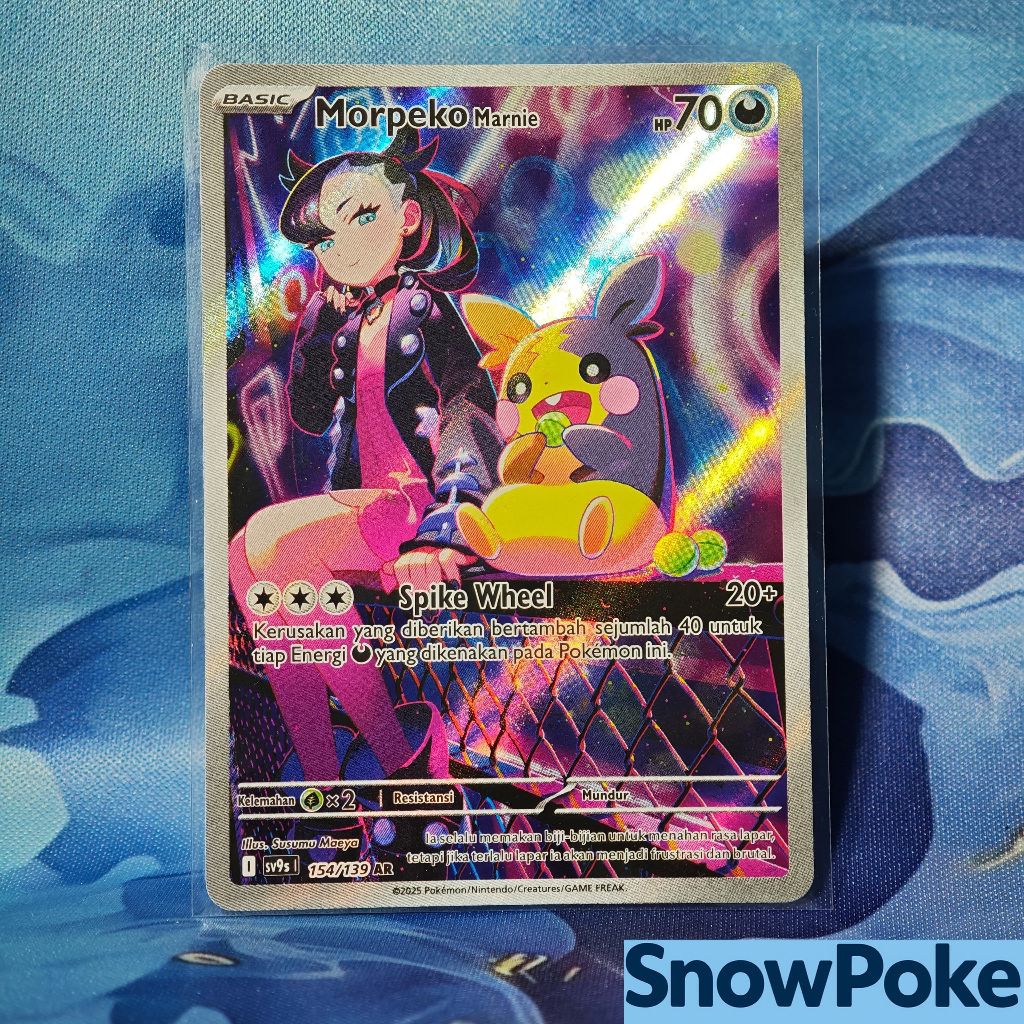 Kartu Pokemon TCG Indonesia Morpeko Marnie AR SV9S