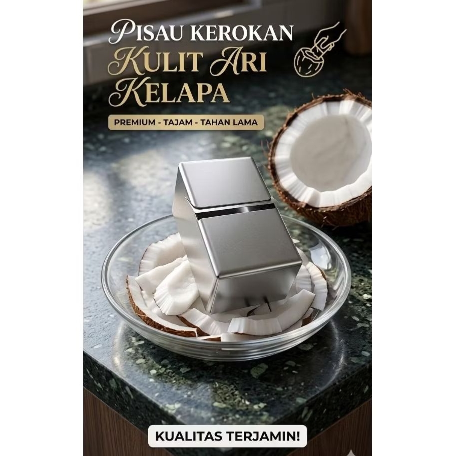 kerokan kulit ari kelapa pisau kerokan kulit ari kelapa