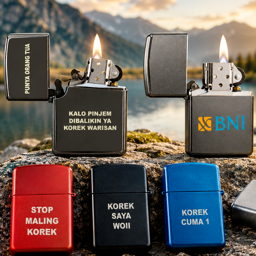 KOREK MODEL ZIPPO / KOREK API JADUL MODEL SUMBU / CUSTOM BEBAS