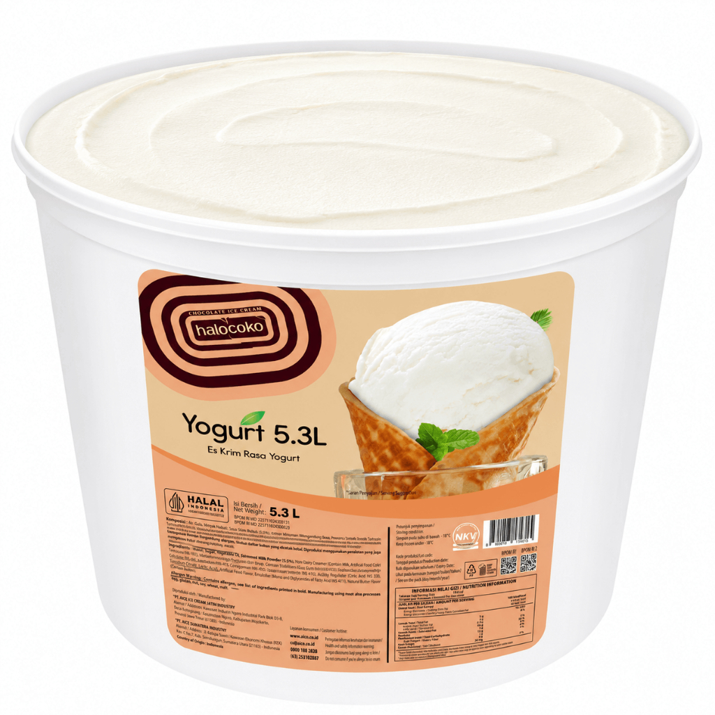 Produk Premium Aice Halocoko 5l yoghurt Ice cream bucket ukuran ekonomis 5 liter cocok untuk hajatan